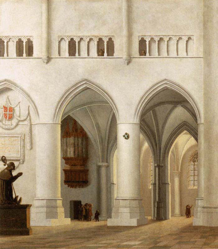 Interior of the Church of Saint Bavo at Haarlem